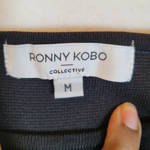 Ronny Kobo Womens Drop Waist Knit Tank Midi Dress Size Medium Tan Sundress - Picture 4 of 9